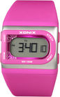 Ψηφιακά ρολόγια των ανοικτό ροζ αδιάβροχων γυναικών με την μπαταρία λίθιου