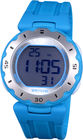 Ψηφιακά ρολόγια των κυανών μπλε Chronograph LCD γυναικών με την αντίσταση ύδατος 100M