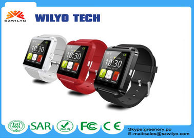 Μαύρος U8 σύντροφος Wristwatch Bluetooth για αρρενωπό IOS Samsung Mp3 Wristband