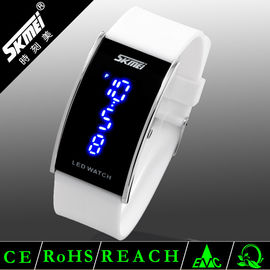 3 τα ATM ποτίζουν ψηφιακό Wristwatch των ανθεκτικών για άνδρες και για γυναίκες ζωηρόχρωμων PU οδηγήσεων ζωνών για τα άτομα