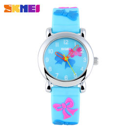 Μόδας καλό ψηφιακό ρολόι χαλαζία λουλουδιών αναλογικό, αγόρι/κορίτσι μπλε Silcione Wristwatch